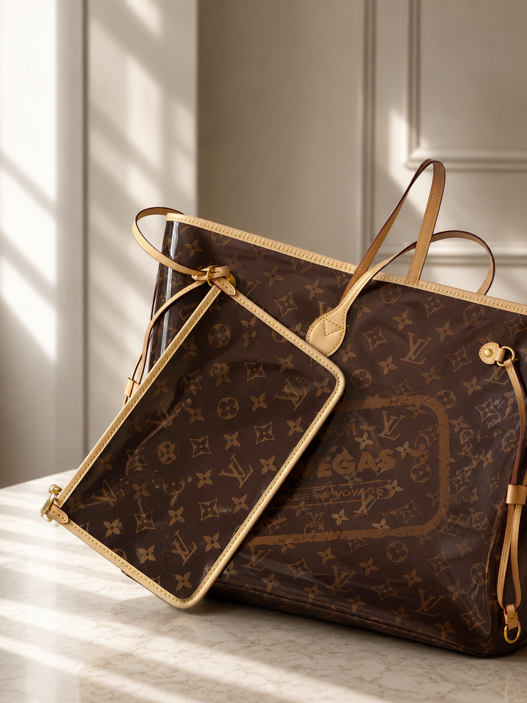 LL NEVERFULL GM PVC MONOGRAM