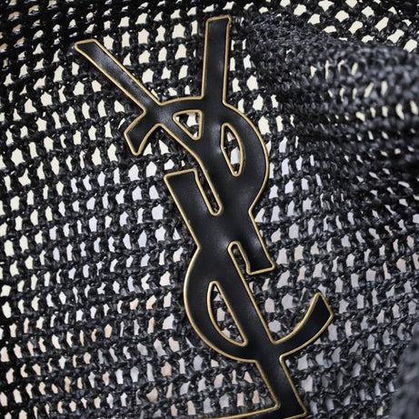 YL I CARE MAXI TOTE RAFFIA NEGRO