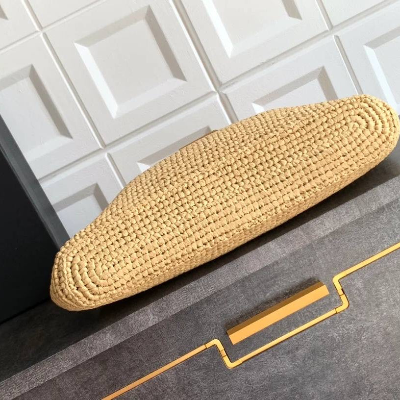 YL I CARE MAXI TOTE RAFFIA