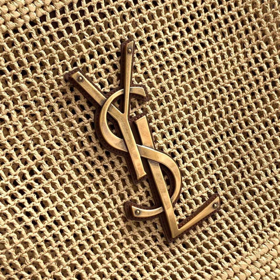 YL I CARE MAXI TOTE RAFFIA