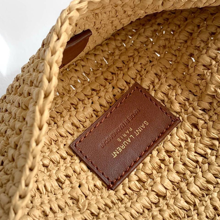 YL I CARE MAXI TOTE RAFFIA