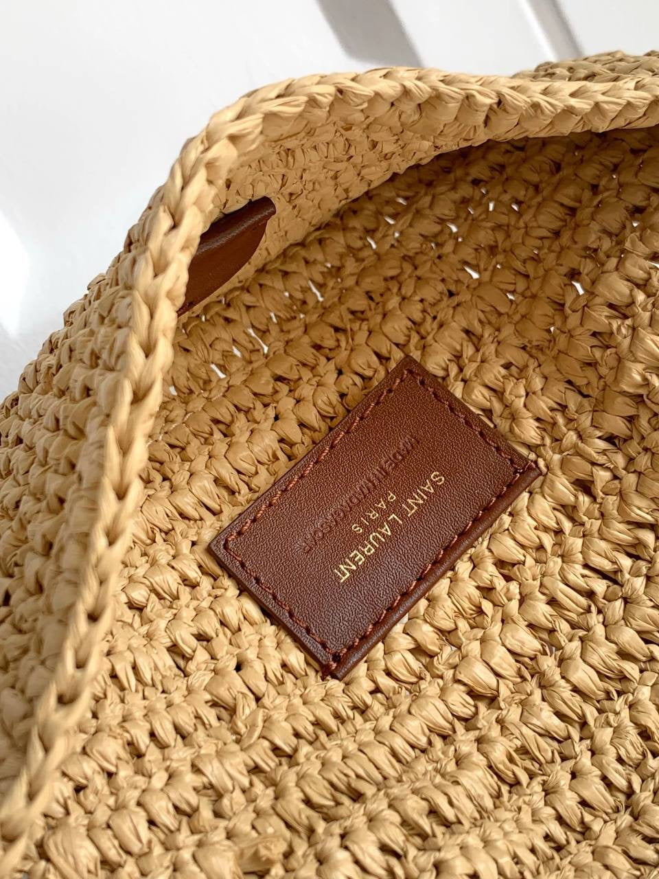 YL I CARE MAXI TOTE RAFFIA