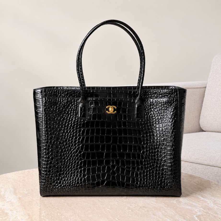 CC SHOPPING CROCODRILE | NEGRO