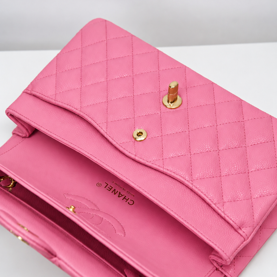 CC CLASSIC 26 FLAP CAVIAR | ROSA HQ