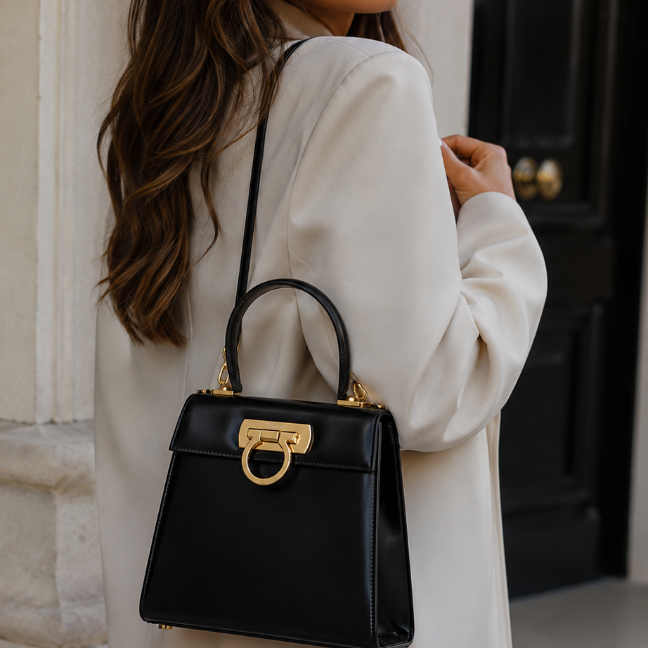 F ICONIC TOP HANDLE NEGRO