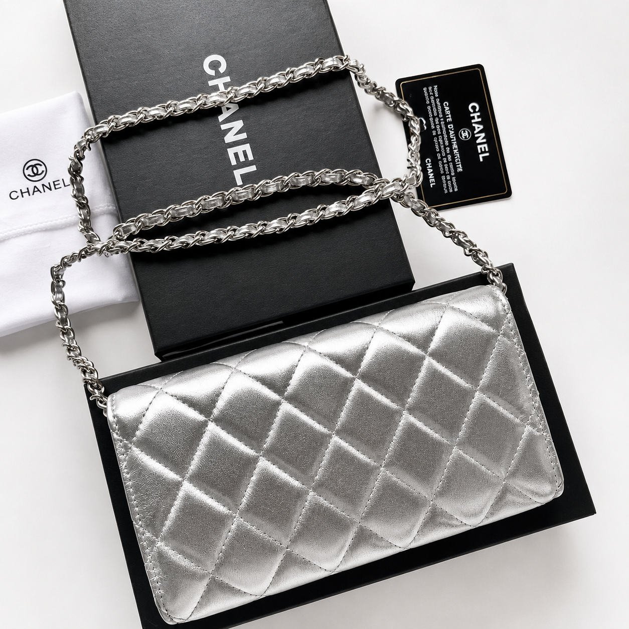 CC CROSSBODY PLATEADA