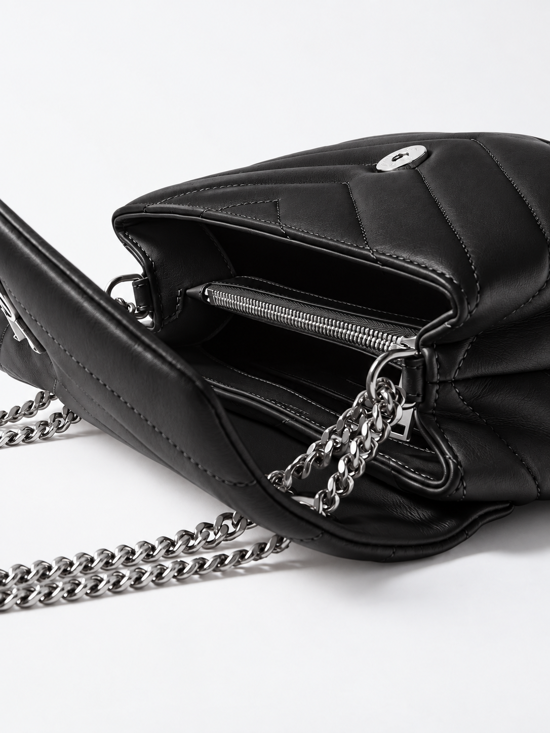 YL LOU LOU SMALL | NEGRO | PLATA.