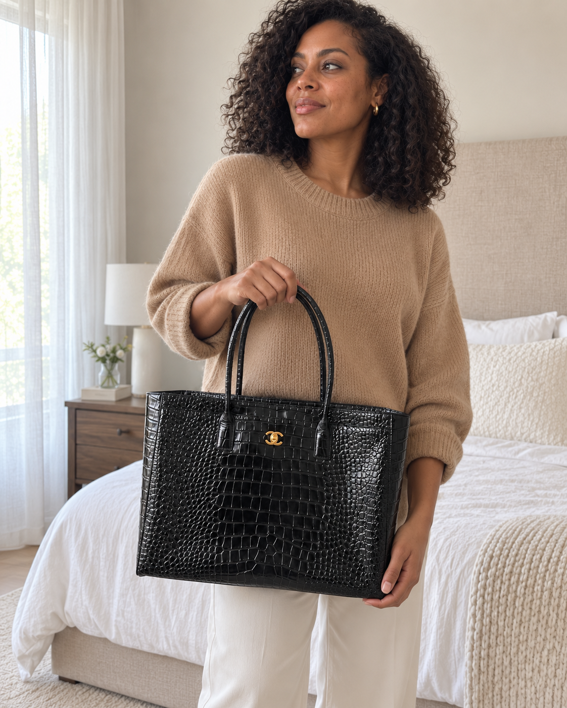 CC SHOPPING CROCODRILE | NEGRO