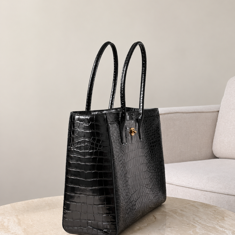 CC SHOPPING CROCODRILE | NEGRO