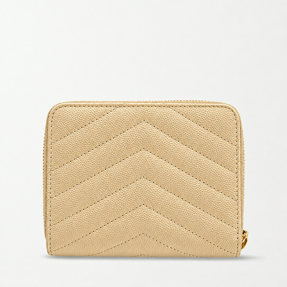 YL CARTERA | BEIGE | CON DORADO