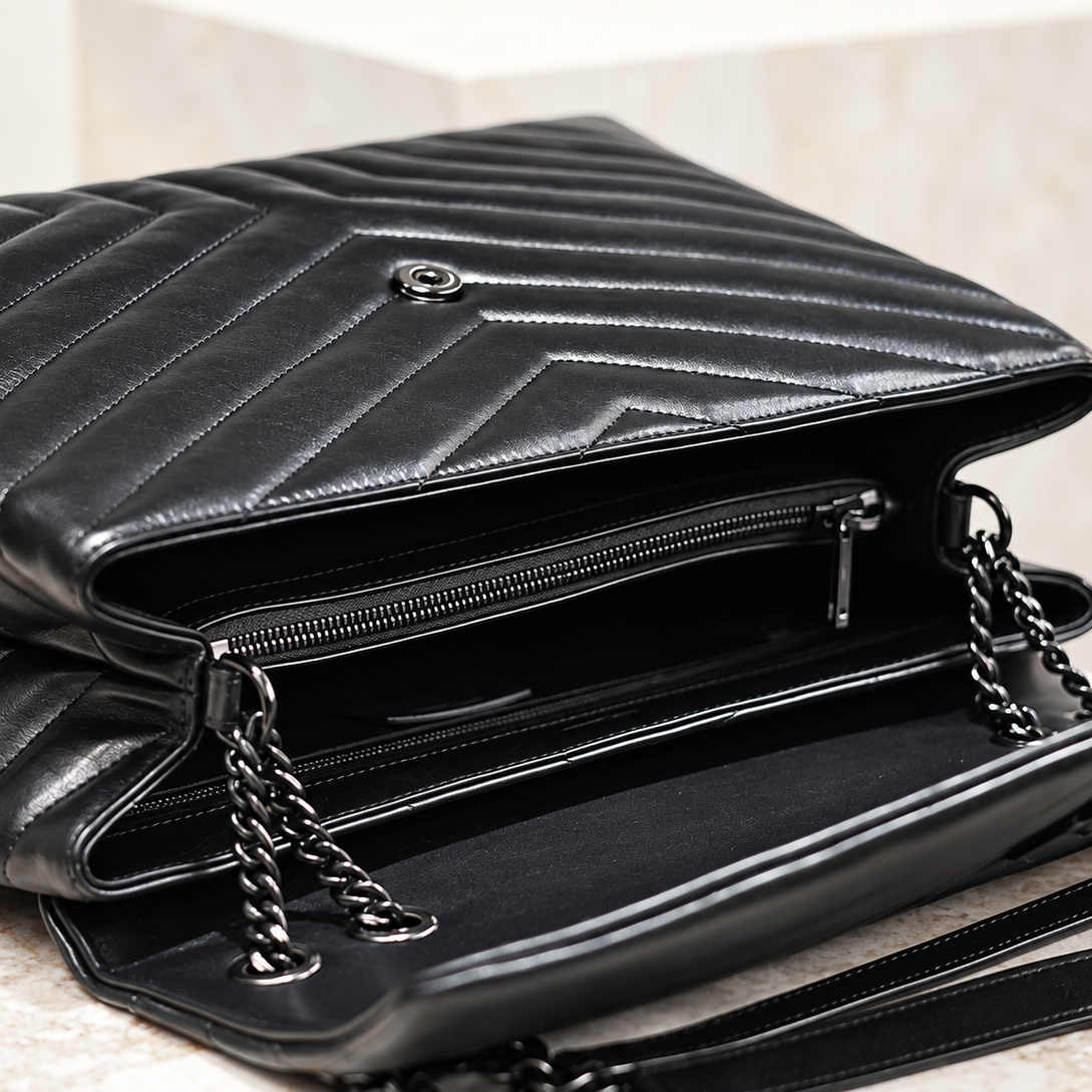 YL LOU LOU MEDIUM | NEGRO TOTAL