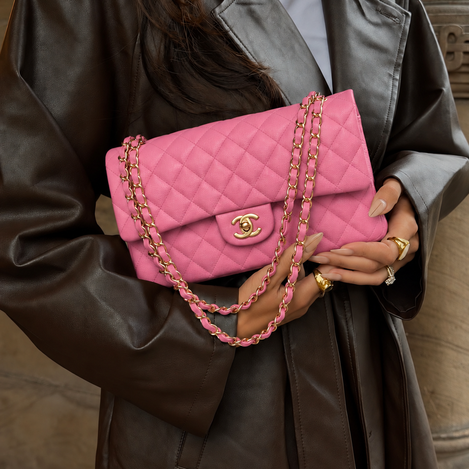 CC CLASSIC 26 FLAP CAVIAR | ROSA HQ