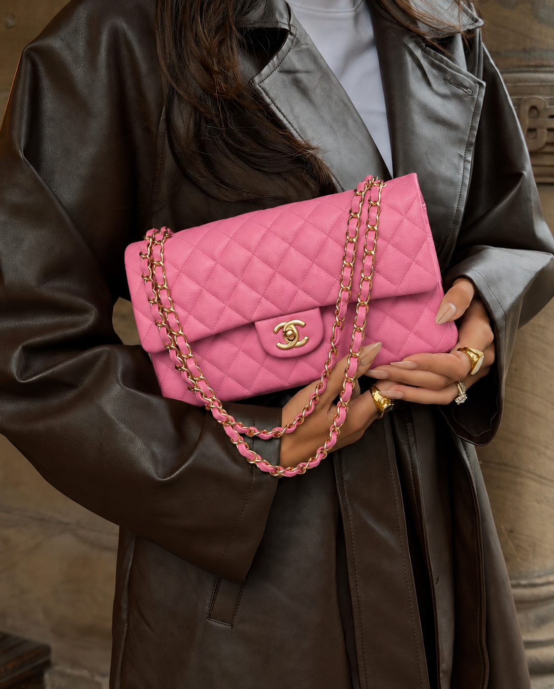 CC CLASSIC 26 FLAP CAVIAR | ROSA HQ
