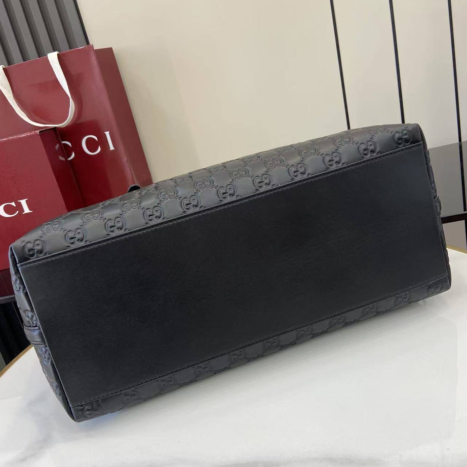 GU EMBLEM LARGE TOTE NEGRO