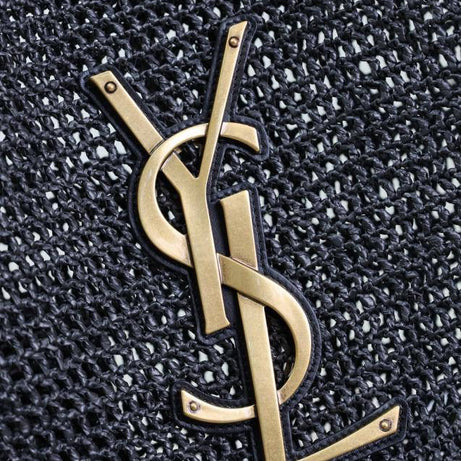 YL I CARE MAXI TOTE RAFFIA NEGRO