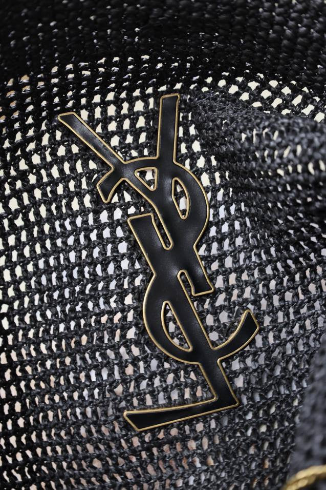 YL I CARE MAXI TOTE RAFFIA NEGRO