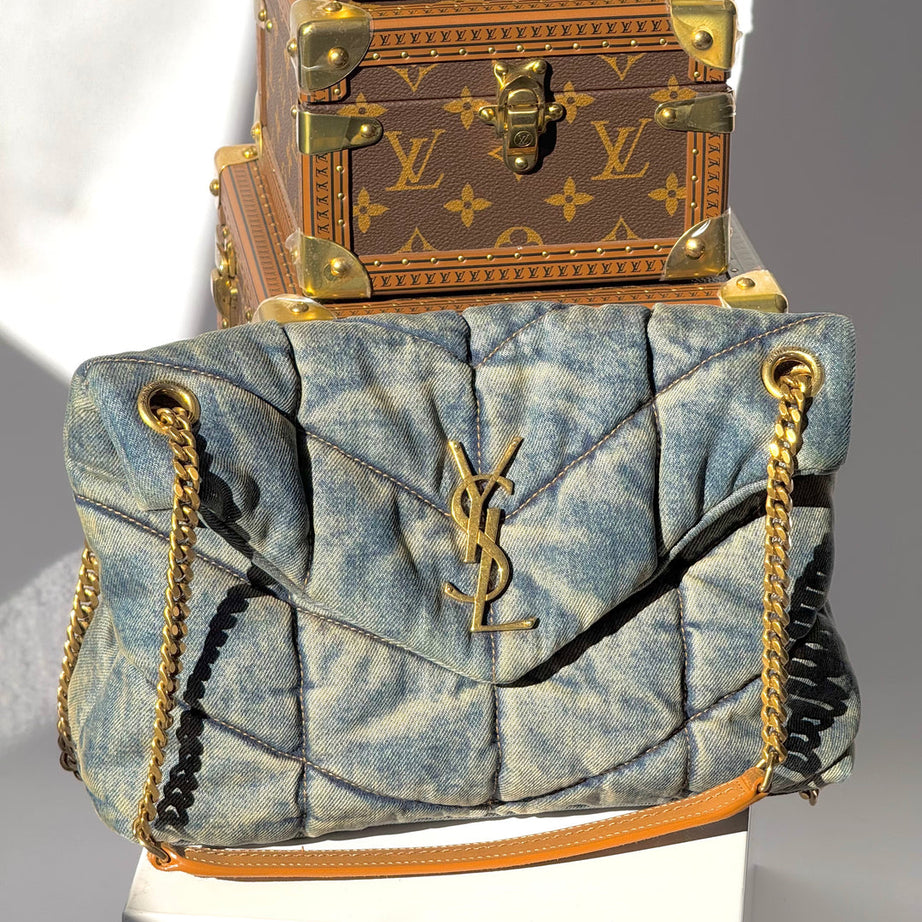 YL PUFFER DENIM