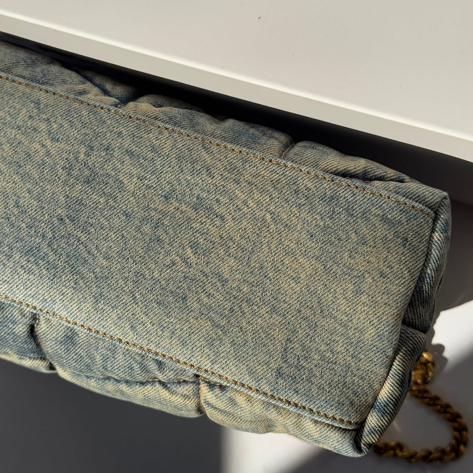 YL PUFFER DENIM
