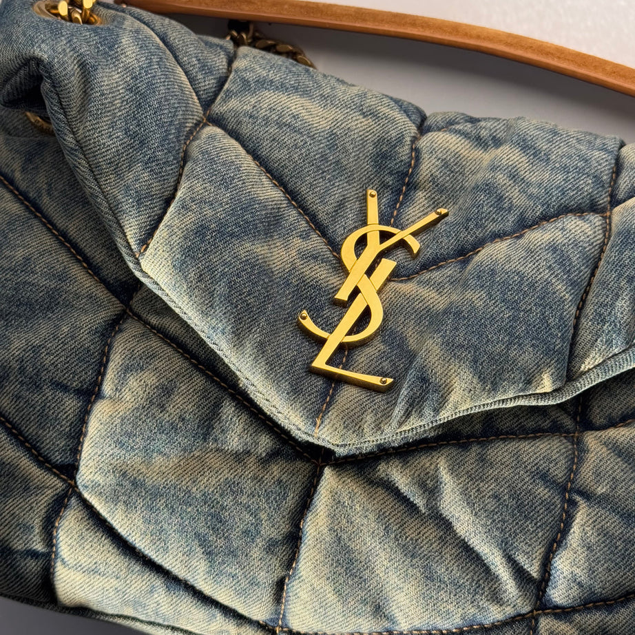 YL PUFFER DENIM