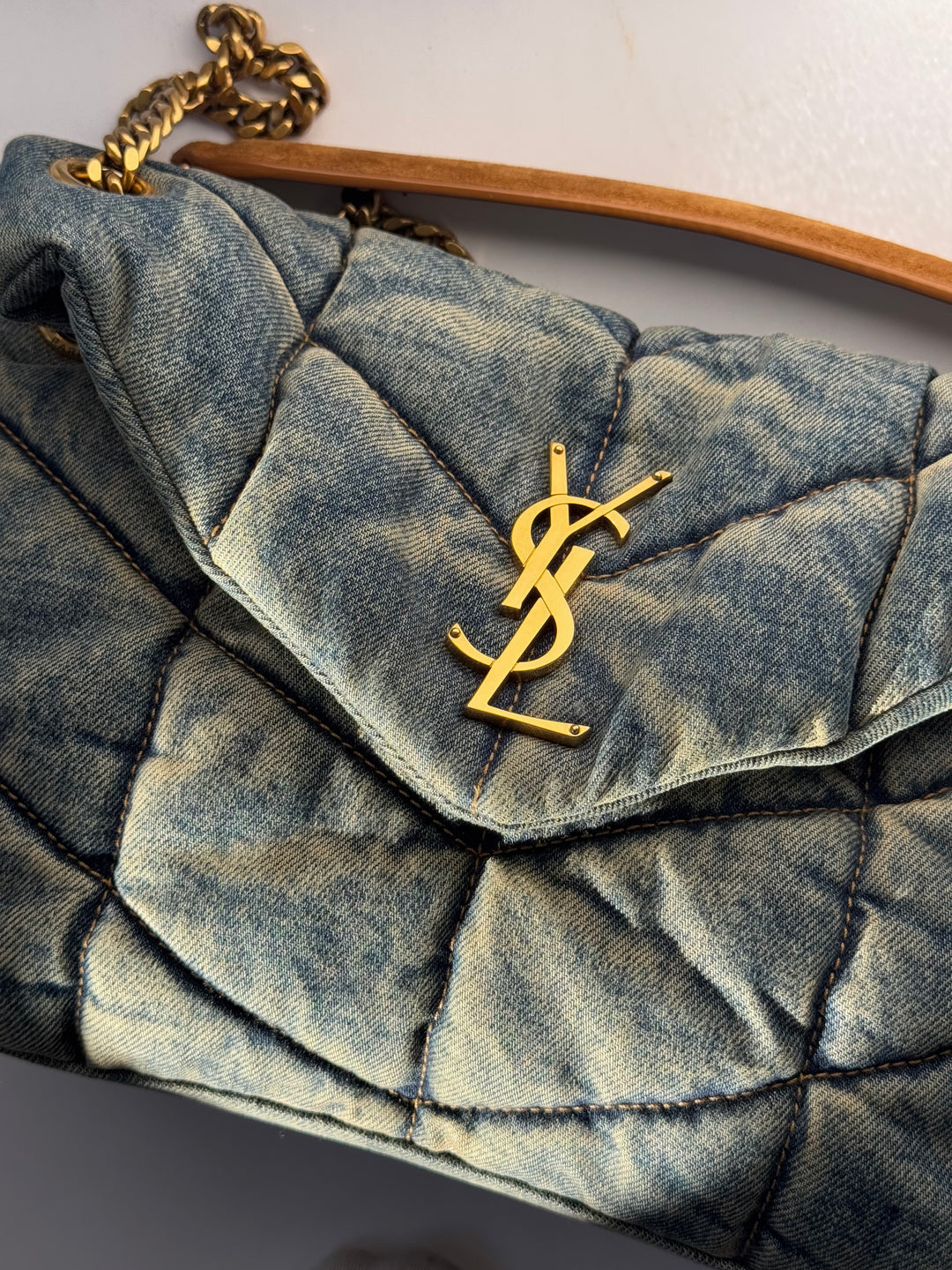 YL PUFFER DENIM