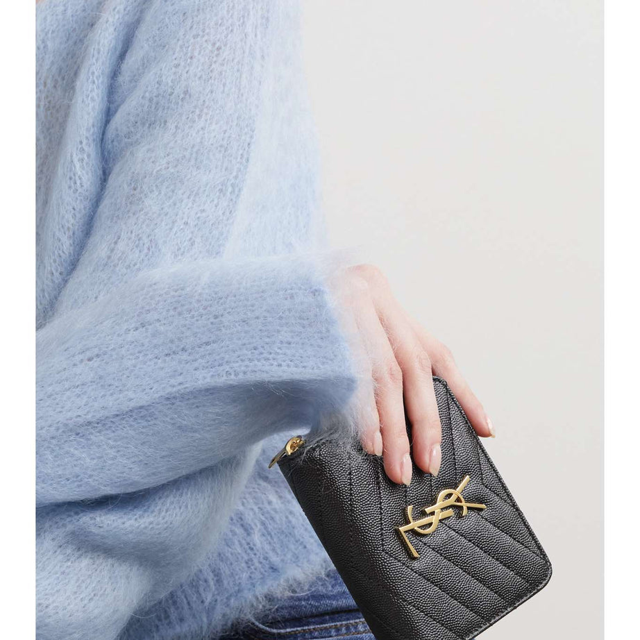 YL CARTERA | NEGRO | CON DORADO