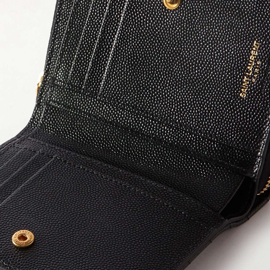 YL CARTERA | NEGRO | CON DORADO