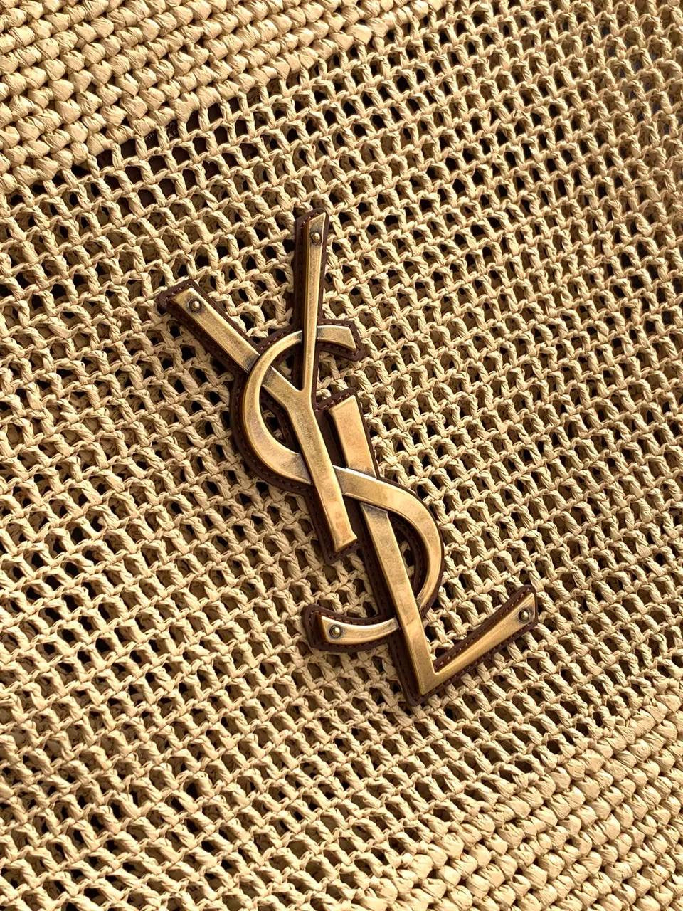 YL I CARE MAXI TOTE RAFFIA