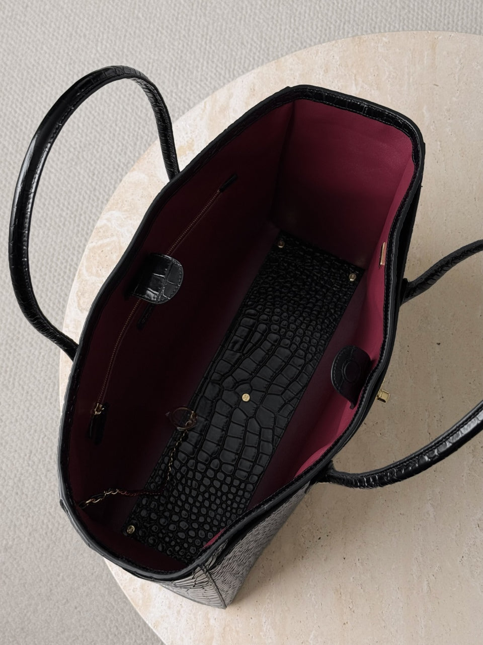 CC SHOPPING CROCODRILE | NEGRO