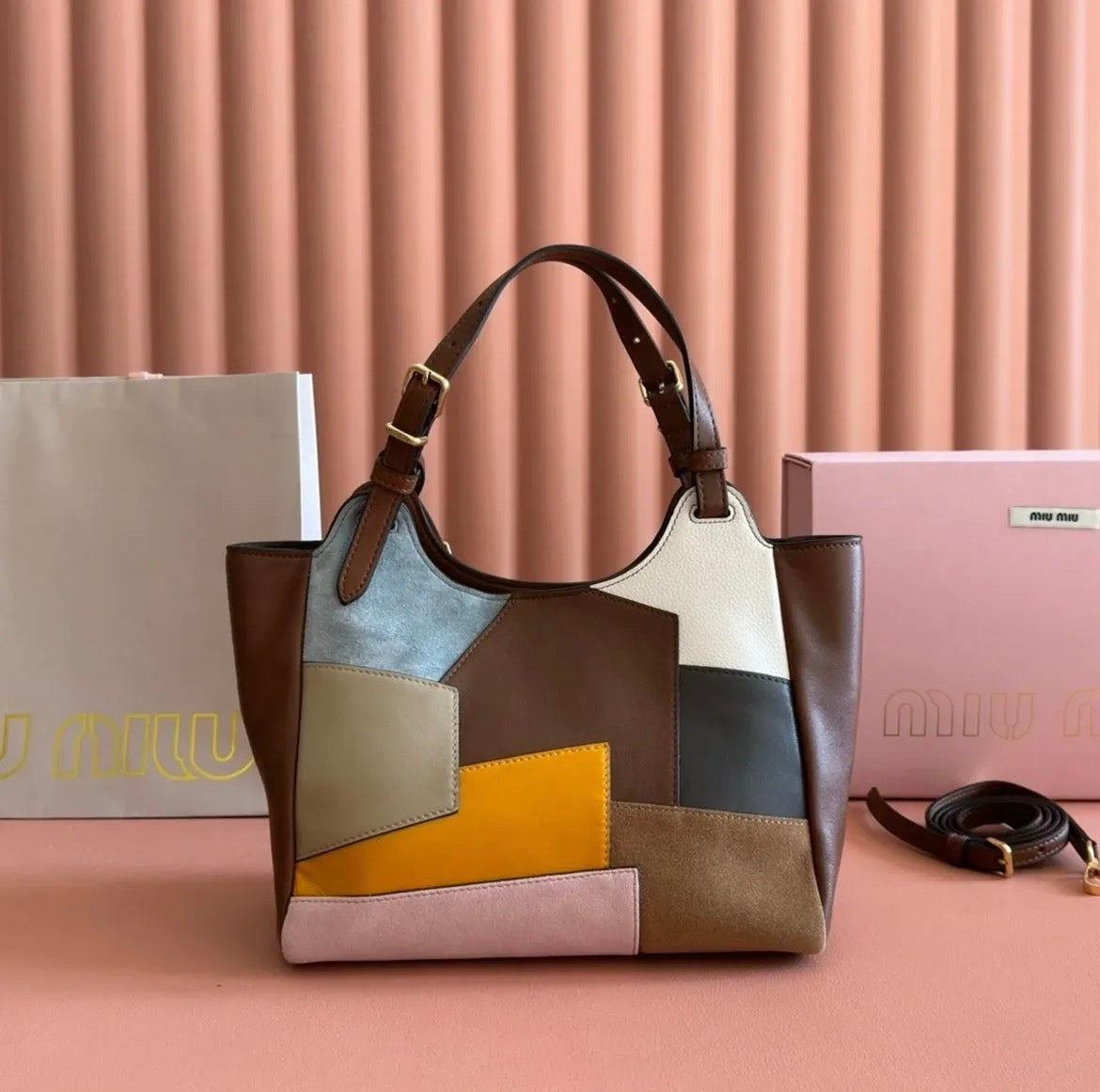MM PATCHWORK TOTE BAG
