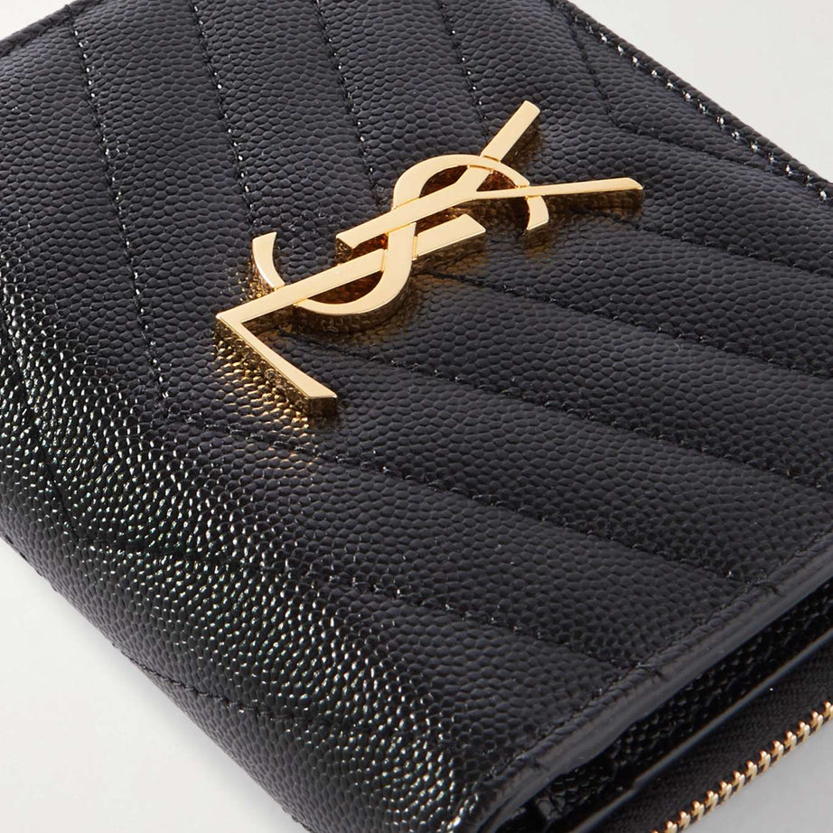 YL CARTERA | NEGRO | CON DORADO