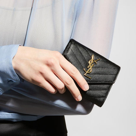 YL CARTERA | NEGRO | CON DORADO
